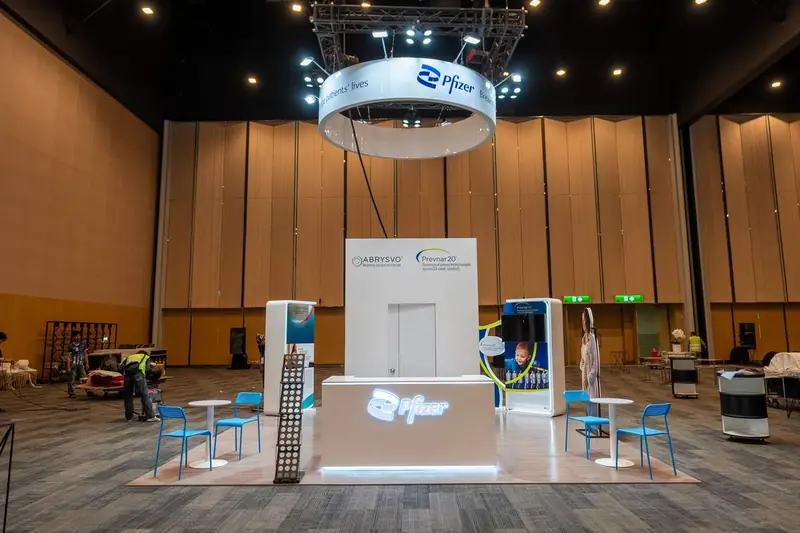 Pfizer exhibition stand
