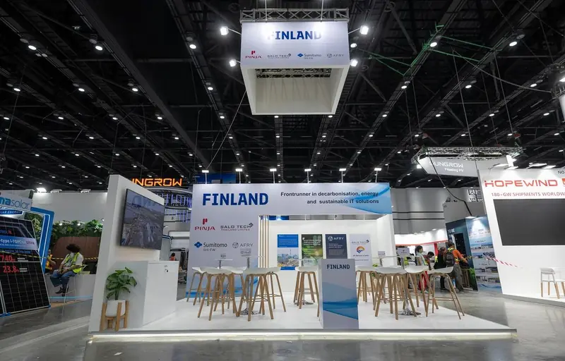 Finland Pavilion exhibition stand