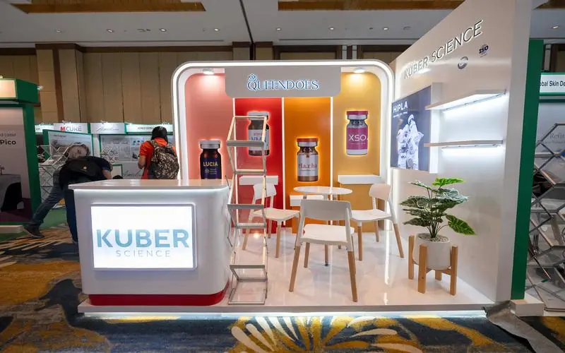 Kuber Science exhibition stand