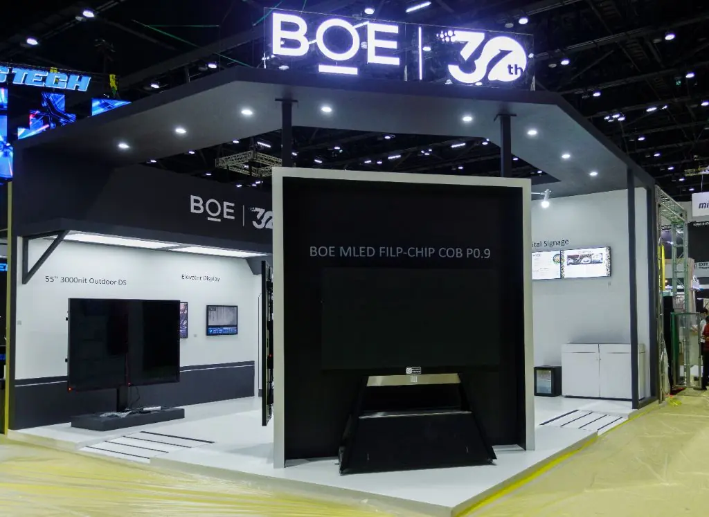 BOE exhibition stand