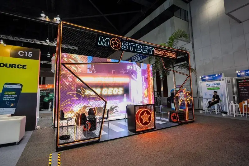 Mostbet exhibition stand